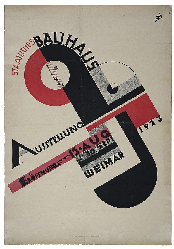 Poster for the 1923 Bauhaus Exhibition in Weimar: Bauhaus Kooperation